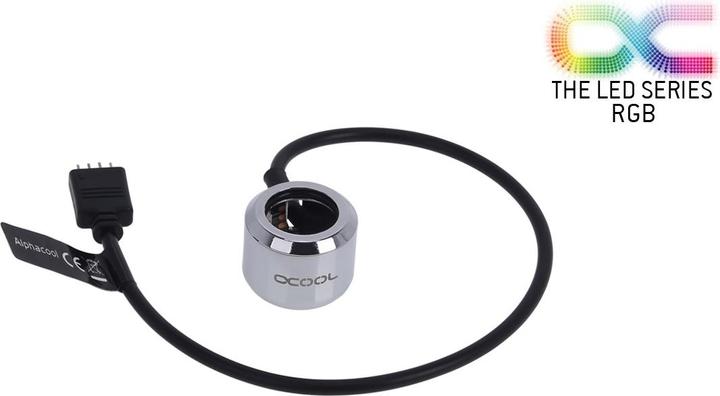 Immagine prodotto Alphacool Aurora HardTube LED Ring 16mm Chrome - RGB (RGB)