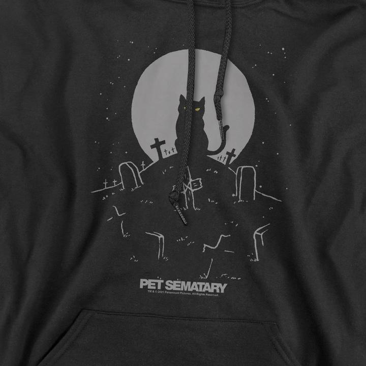 Immagine prodotto Pet Sematary Cat With Tombstones Felpa con Cappuccio Uomo (XL)