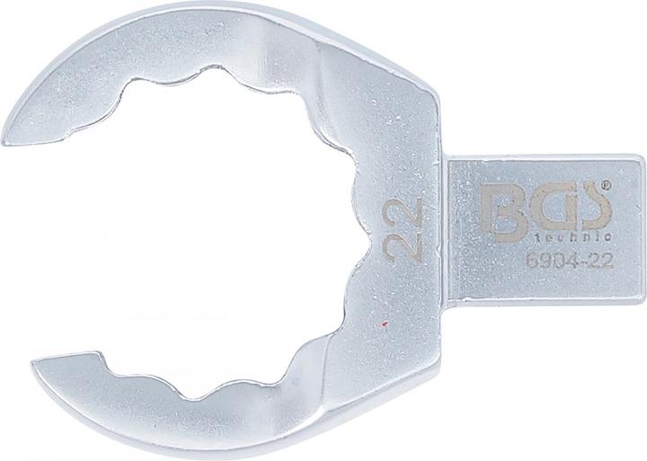 Produktbild BGS Einsteck-Ringschlüssel offen 22 mm Aufnahme 9 x 12 mm (22 mm)