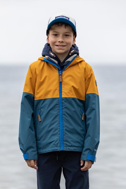 Actual product image Rukka Kids rain jacket Puck peacock (128)