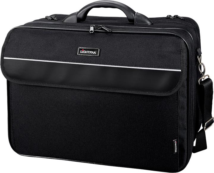 Actual product image Lightpak Notebook bag Corniche, f. 17 inch laptops, 3 compartments, shoulder strap (17")