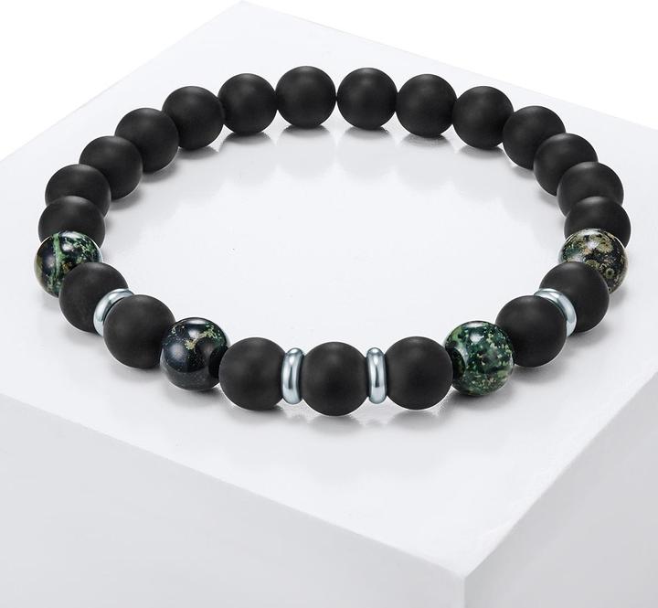 Immagine prodotto True Rebels Agata da uomo in acciaio inox argento 20,5 cm - 11708 (20.50 cm, Acciaio inossidabile)