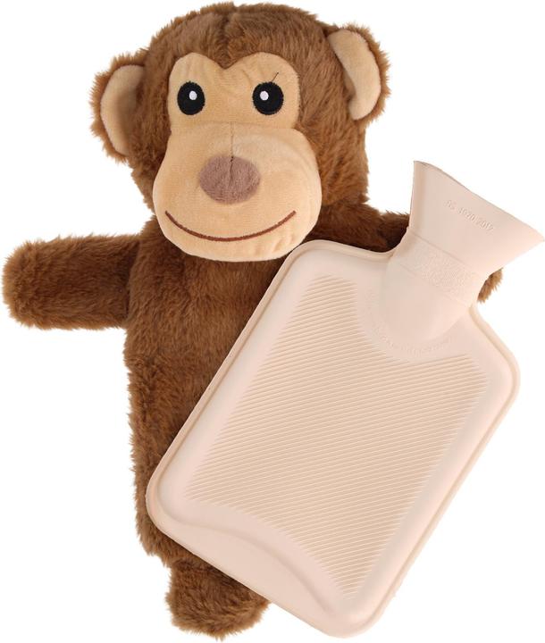 Zen Kat Removable hot water bottle holder plush monkey (0.75 l)