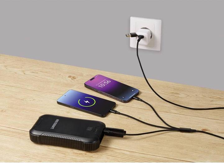 Produktbild No Name USB-Ladekabel USB 2.0 USB-A Stecker, USB-C® Stecker, USB-Micro-B Stecker, Apple (3 m, USB 2.0)