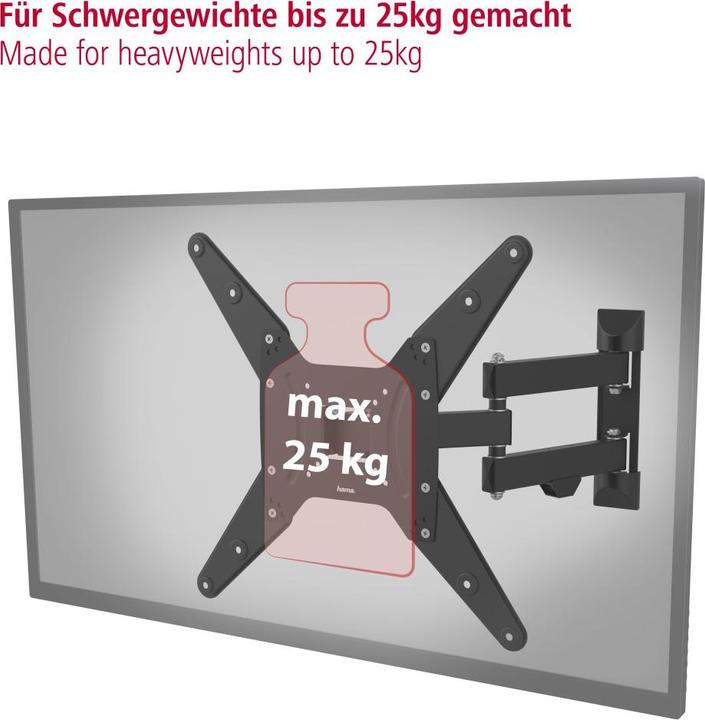Actual product image Hama TV wall bracket (Wall, 165", 25 kg)