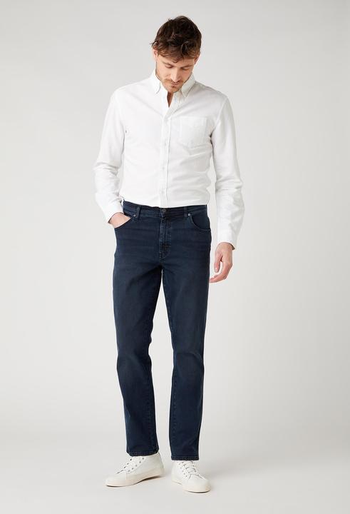 Actual product image Wrangler Texas Slim Jeans Slim Fit bruised river (44)