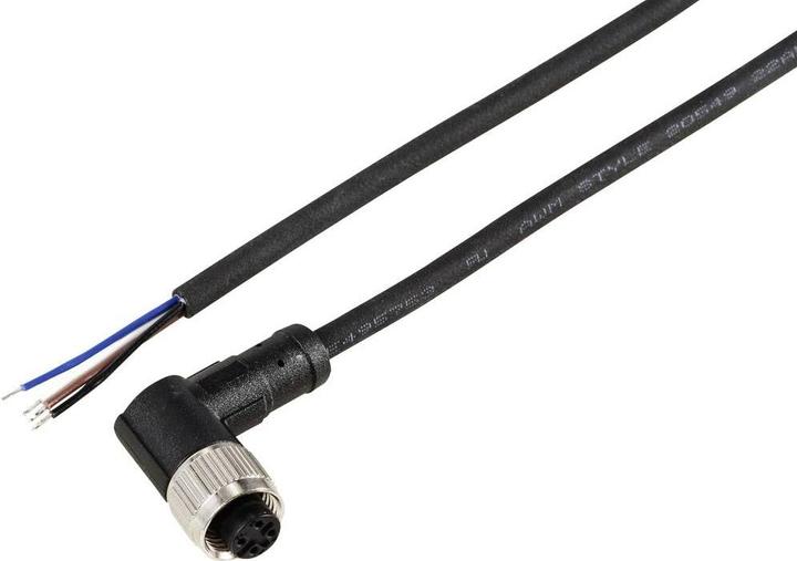Actual product image Tru Components TC-12833156 Sensor-/Aktor-Anschlussleitung M12 Kupplung, gewinkel