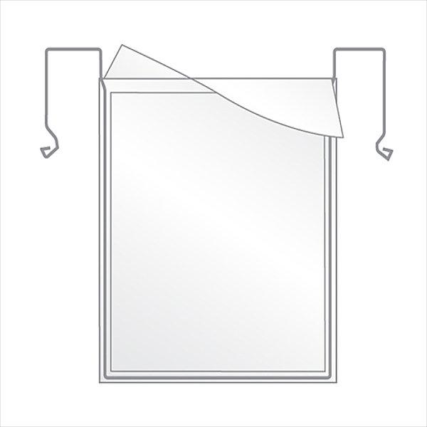 Immagine prodotto kaiserkraft Tasche per appendiabiti in filo metallico (Ritratto A4)