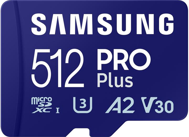 Image du produit Samsung PRO Plus (512 Go, microSDXC, U3, UHS-I)