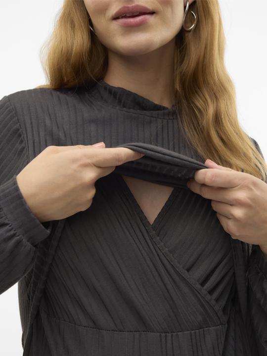 Actual product image Mamalicious Mltrinity June Ls Jrs Midi Dress 2f (XL)