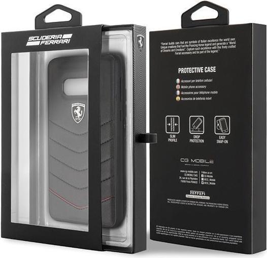 Actual product image Ferrari Hardcase FEHQUHCS10LBK S10e G970 czarny/black (Samsung Galaxy S10e)