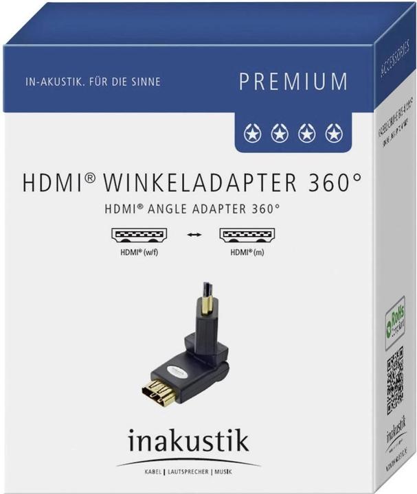 Produktbild Inakustik Winkeladapter 360° HDMI zu (HDMI, 6 cm)
