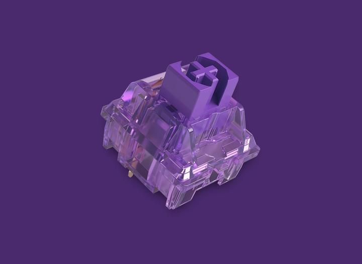 Actual product image Akko 3068B Plus White&Blue Gaming Keyboard, CS Jelly Purple - German (ISO) (DE, Wireless)