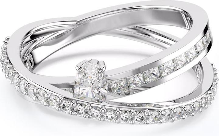 Swarovski Hyperbola Ring Verschiedene Schliffe Weiss