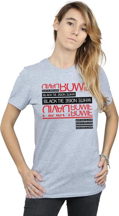 Produktbild David Bowie Black Tie White Noise Boyfriend Fit TShirt (M)
