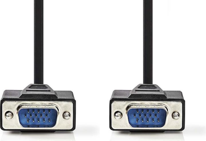 Produktbild Nedis VGA-Kabel VGA Stecker VGA Stecker Vernickelt Maximale Auflösung: 1280x768 10.0 m rund ABS Schw (10 m, VGA)
