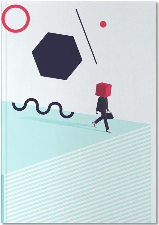 Actual product image Juniqe D is for Disorder - Retro (A5, Plain, Hardcover)