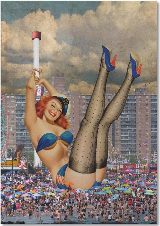 Image du produit Juniqe Brooklyn Pinup - New York (A5, Blanc)