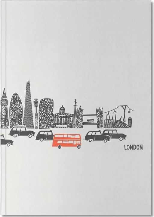 Actual product image Juniqe Panoramic London - London (A5, Plain, Hardcover)