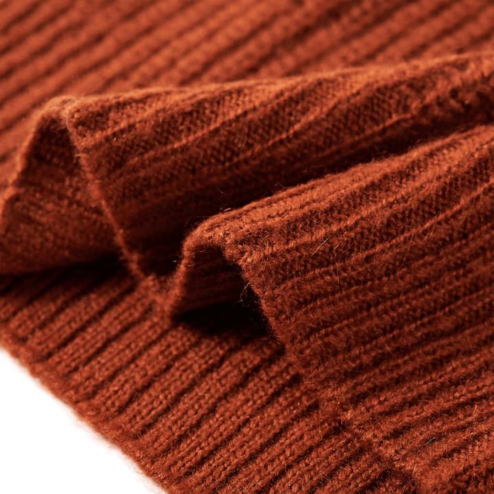Produktbild VidaXL Kinder-Pulloverweste Gestrickt Cognac 104,Material: 67 (104)