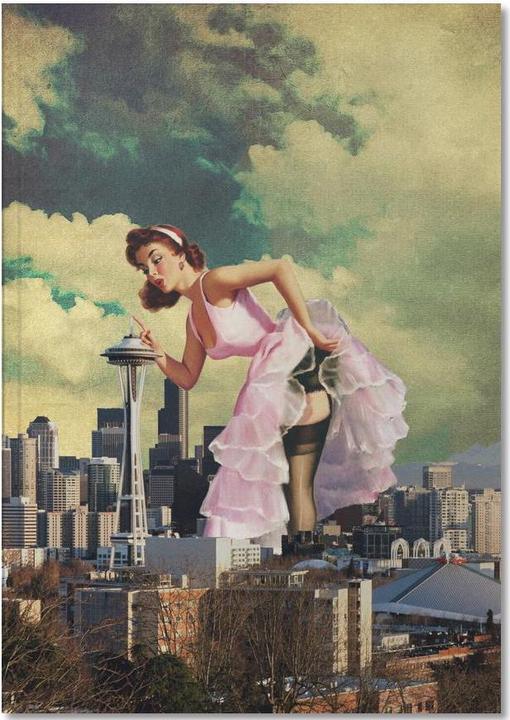 Produktbild Juniqe Seattle Pinup - Retro (A5, Blanko, Harter Einband)