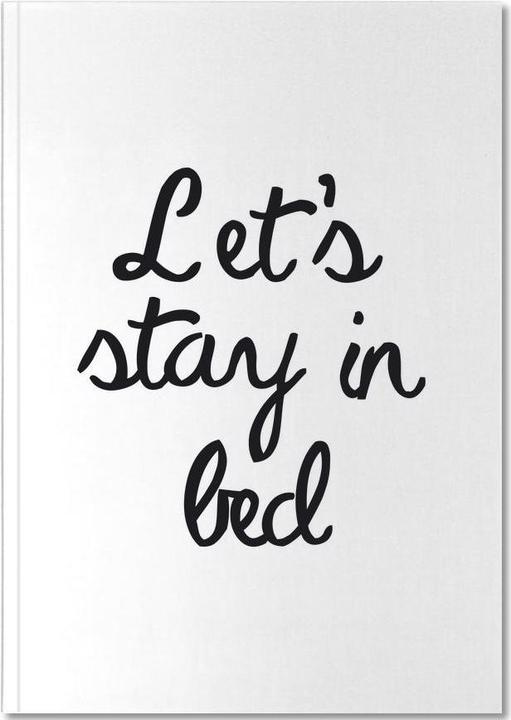 Produktbild Juniqe Let's Stay In Bed - Liebeszitate (A5, Liniert, Harter Einband)