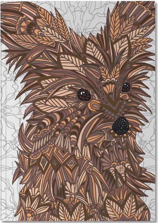 Produktbild Juniqe Geometrischer Yorkie (A5, Blanko)