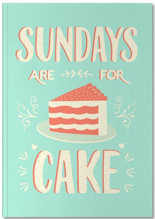 Image du produit Juniqe Sundays Are For Cake - Gâteaux (A5, Blanc)