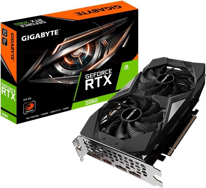 Produktbild Gigabyte GeForce RTX 2060 D6 6G (6 GB)