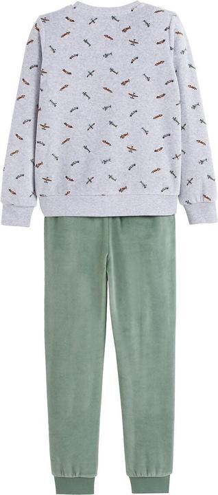 La Redoute Collections Samt-Pyjama Flugzeuge und Autos