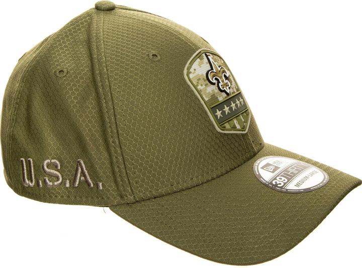 Actual product image New Era 39Thirty NFL Salute to Service New Orleans Saints Cap (54, 55, 56, 57)
