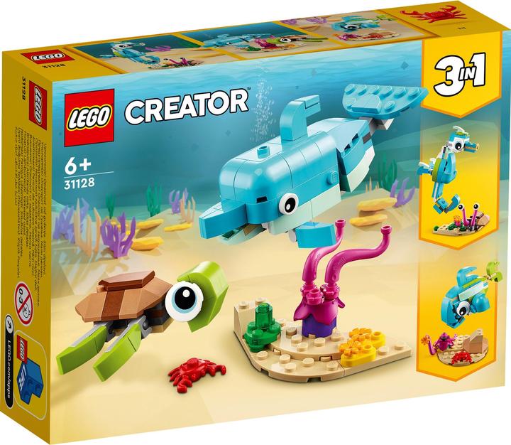 Image du produit LEGO Dauphin et tortue (31128, LEGO Creator 3-in-1)