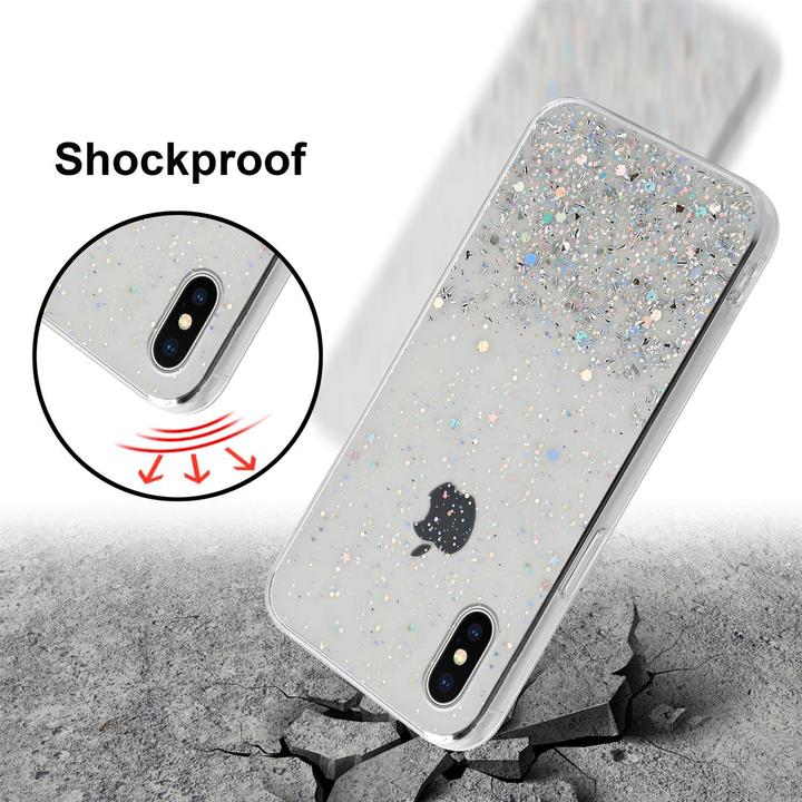 Actual product image Cadorabo TPU cover sparkling glitter (Apple iPhone X)