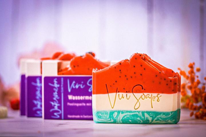 Vivi Soaps Wassermelonen Peelingseife (Handpeeling)