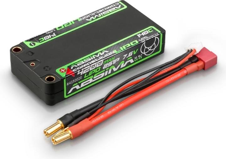 Immagine prodotto Absima Competition Shorty LiPo LCG/HV 140C/2S1P HC 4200mAh 5mm (7.60 V, 4200 mAh)
