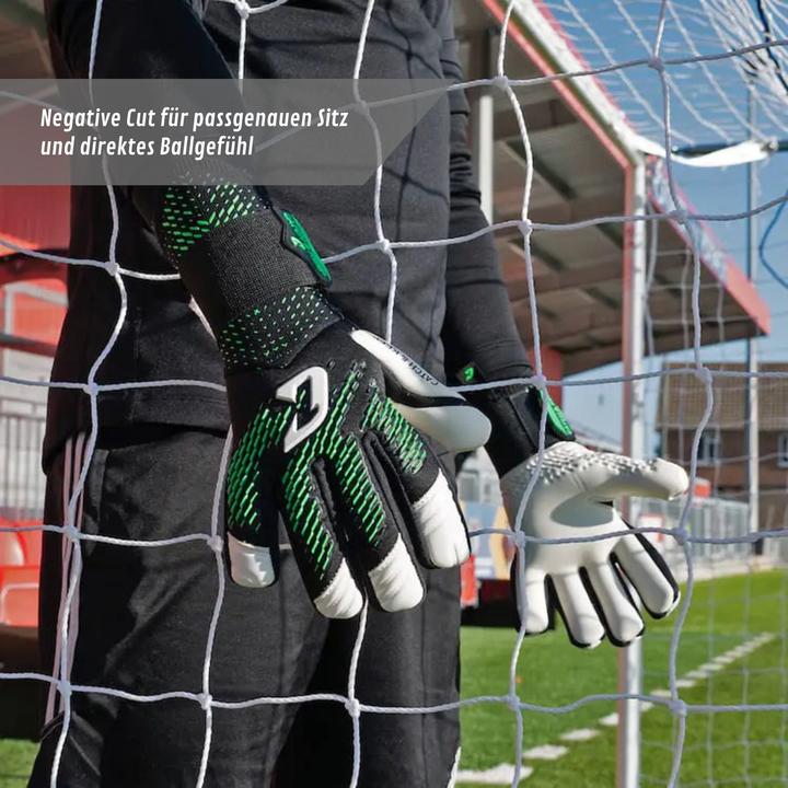 Produktbild Catch & Keep Fussballhandschuhe Revolution Green Gr. 7 Torwart Goalie Handschuhe (7)