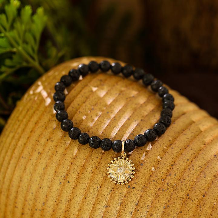 Andreani Armband mit echtem Lavastein (8 cm, Steine)