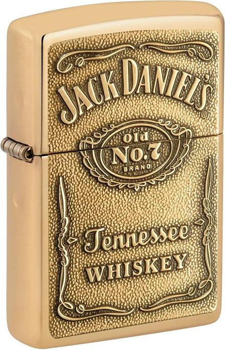 Actual product image Zippo Jack Daniel's Emblem High Polish Brass