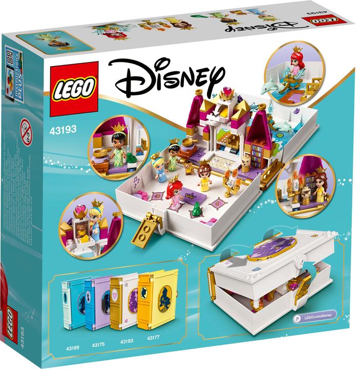 Produktbild LEGO Märchenbuch Abenteuer mit Arielle, Belle, Cinderella und Tiana (43193, LEGO Disney)