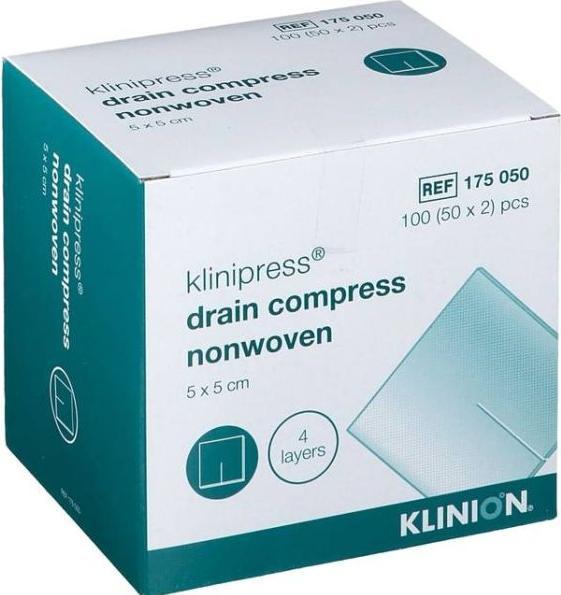 Immagine prodotto Klinion Compresse a fessura in tessuto non tessuto sterili