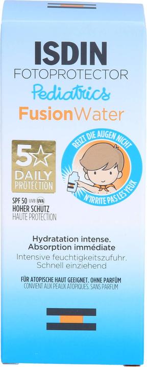 Isdin Fotoprotector Pediatrics Fusion Water SPF 50, 50 ml EMU (Sonnencreme, SPF 50, 50 ml)