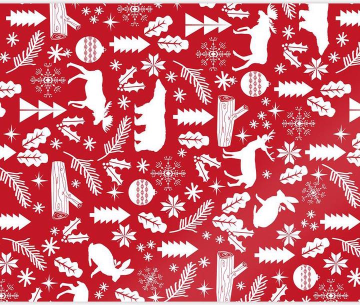 Produktbild Juniqe Christmas Woodland - Weihnachten (Geschenkpapier)