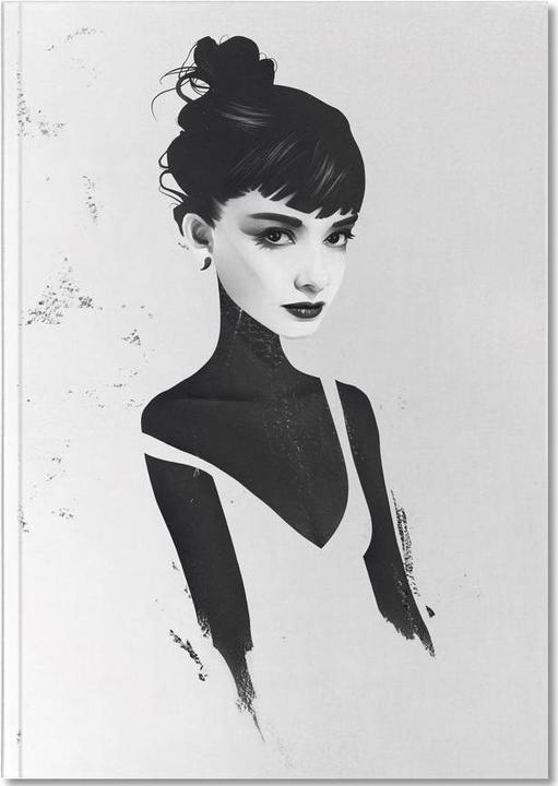 Immagine prodotto Juniqe Oh, Audrey - Audrey Hepburn (A5, Punteggiato)