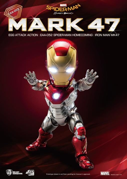 Produktbild Beast Kingdom Spider-Man Homecoming “Iron Man MK 47” Egg Attack Actionfigur