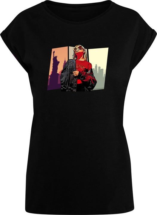Merchcode Laides Grand Red Girl Extended Shoulder Tee - 113369