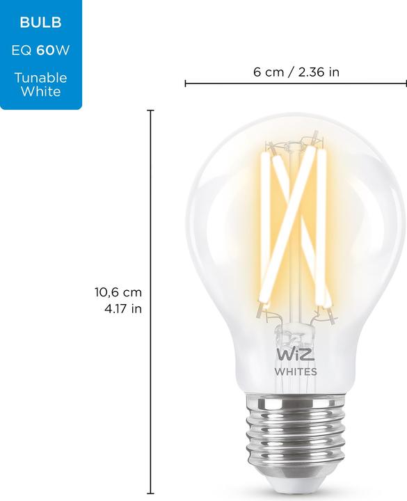 Produktbild WiZ Filament (E27, 6.70 W, 806 lm, 1 x, E)
