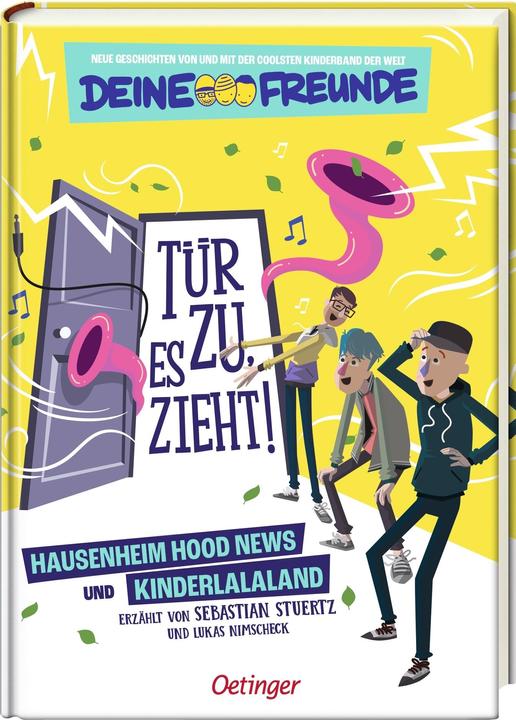 Actual product image Tür zu, es zieht! 1. Hausenheim Hood News und Kinderlalaland (German, Sebastian Stuertz, Renato Klieger Gennari, Lukas Nimscheck, Your friends, 2025)