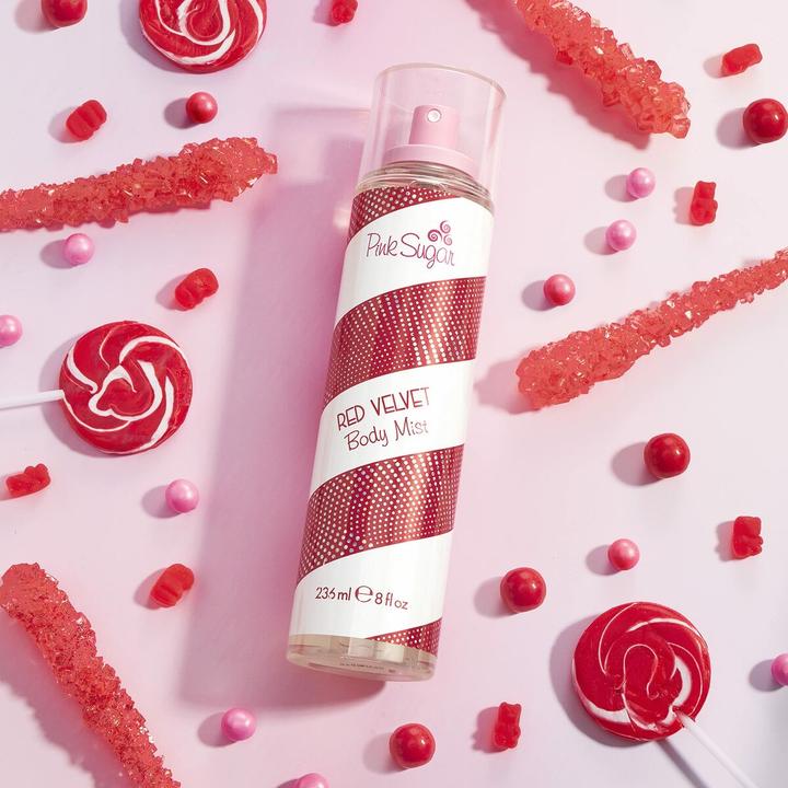 Actual product image Aquolina Pink Sugar Red Velvet Body Mist 236ml (Eau de toilette, 236 ml)