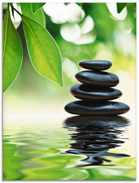 Produktbild Artland Zen Steinpyramide auf Wasseroberfläche T5UJ (45 x 60 cm)
