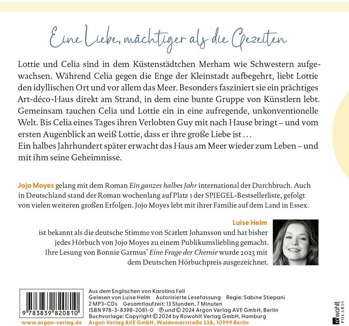 Produktbild Das Haus der Wiederkehr (Jojo Moyes, Karolina Fell, Luise Helm, Deutsch)
